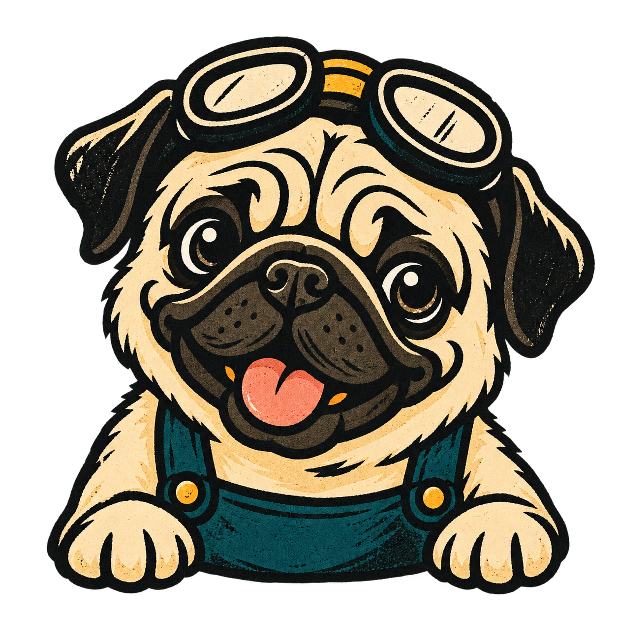 Happy the pug mascot